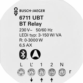 ABB BUSCH-JAEGER RF ONTV SCHAKELMAT. DRDLS KUNSTST WIT (IP) IP20 HAL VRIJ 