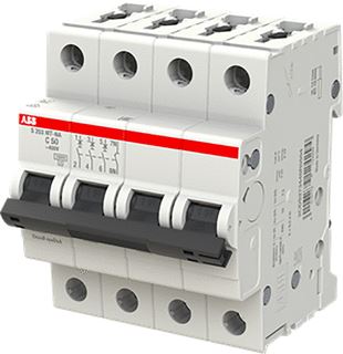 ABB S203MT-C50NA AUTOMAAT 3P+N C50 10KA TRACTIE