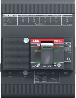 ABB XT1N 125 TMF 100-1000 4P F F UL/CSA 