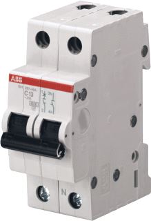 ABB SYSTEMPRO M COMPACT INSTALLATIEAUTOMAAT C-KAR 6A 1P+N 6KA