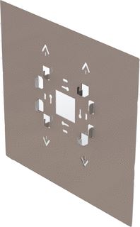 LEGRAND MUURPLAAT VOOR BINNENPOST CLASSE 300EOS 270X270MM RAL9003 WIT