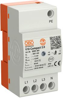 OBO NETOVERSP BEV DIN-RAIL 35MM MAX. CONTINUSPANNING AC 255V