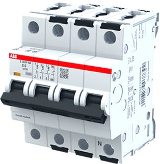 ABB INSTALLATIE AUTOMAAT 25KA 3P+N KAR D 4A