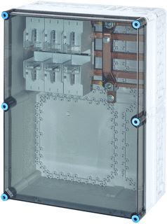 HENSEL MI ZEKERINGKAST 1X400A NH2 3P OP RAIL 400A 5 POLIG BM6 450X600MM 