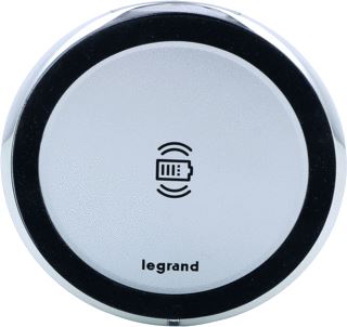 LEGRAND INCARA DISQ80 QI SAMENSTELBARE INDUCTIELADER 15W ALUMINIUM 