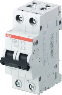 ABB SYSTEMPRO M COMPACT INSTALLATIEAUTOMAAT C-KAR 80A 1P+N AC/DC 2 MODULE 