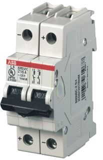 ABB SYSTEMPRO M COMPACT INSTALLATIEAUTOMAAT Z-KAR 4A 2P 60V DC 2 MODULE IP20