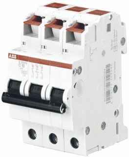 ABB S203S INSTALLATIEAUTOMAAT 3P B-KARAKTERISTIEK 16A IEC/EN 60898-1 6KA 3 MODULEN BREEDTE 52,5MM UITV.: SCHROEFLOOS/INSTEEK 