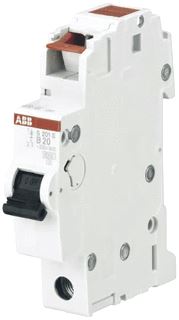 ABB S201S INSTALLATIEAUTOMAAT 1P B-KARAKTERISTIEK 10A IEC/EN 60898-1 6KA 1 MODULE BREEDTE 17,5MM UITV.: SCHROEFLOOS/INSTEEK 