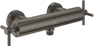 GROHE ATRIO NEW CLASSIC DOUCHEKRAAN ZONDER OMSTEL MET KOPPELINGEN HOH=15CM BRUSHED HARD GRAPHITE