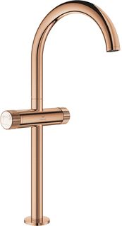 GROHE ATRIO PRIVATE COLLECTION GEKARTELDE KNOPGREPEN WASTAFELMENGKRAAN XL-SIZE WARM SUNSET GLADDE BODY 