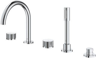 GROHE ATRIO PRIVATE COLLECTION GEKARTELDE KNOPGREPEN 5-GATS BADMENGKRAAN 