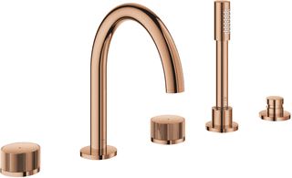 GROHE ATRIO PRIVATE COLLECTION GEKARTELDE KNOPGREPEN 5-GATS BADMENGKRAAN WARM SUNSET 