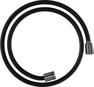 AXOR TEXTILE SHOWER HOSE AXOR 1250MM WITH CONICAL/CYLINDRICAL NUT BRUSHED BLACK CHROME