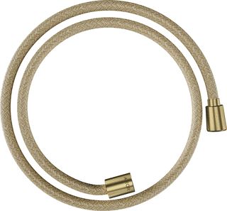 AXOR DOUCHESLANG TEXTIEL 1,25 M MET KONISCHE EN CYLINDRISCHE MOER BRUSHED BRASS