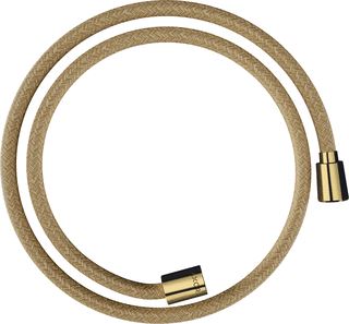 AXOR DOUCHESLANG TEXTIEL 1,25 M MET KONISCHE EN CYLINDRISCHE MOER POLISHED GOLD OPTIC