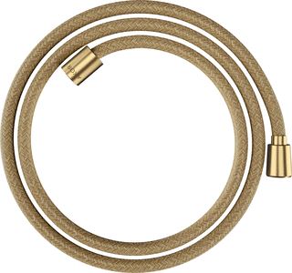 AXOR DOUCHESLANG TEXTIEL 1,60 M MET KONISCHE EN CYLINDRISCHE MOER BRUSHED GOLD OPTIC