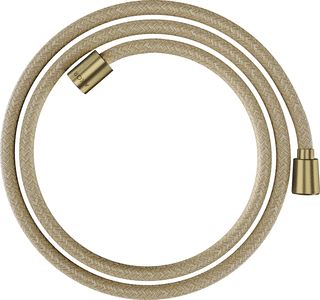 AXOR DOUCHESLANG TEXTIEL 1,60 M MET KONISCHE EN CYLINDRISCHE MOER BRUSHED BRASS