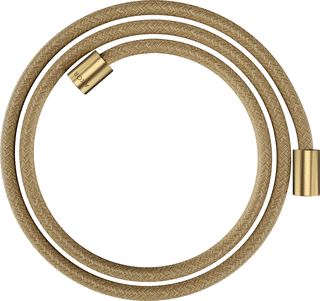 AXOR DOUCHESLANG TEXTIEL 1,60 M MET CYLINDRISCHE MOEREN BRUSHED GOLD OPTIC