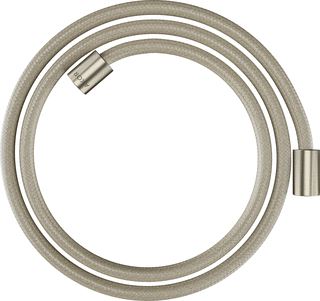 AXOR DOUCHESLANG TEXTIEL 1,60 M MET CYLINDRISCHE MOEREN BRUSHED NICKEL