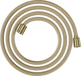 AXOR DOUCHESLANG TEXTIEL 2 M MET KONISCHE EN CYLINDRISCHE MOER BRUSHED BRASS