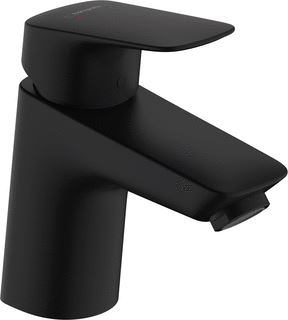 HANSGROHE HG BASIN MIXER LOGIS 70 MATT BLACK WITH PUSH-OPEN WASTE SET 