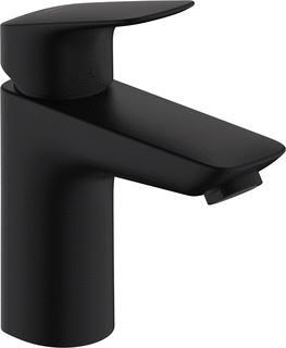 HANSGROHE HG SINGLE LEVER BASIN MIXER LOGIS 100 COOLSTART MATT BLACK WITHOUT WAS 