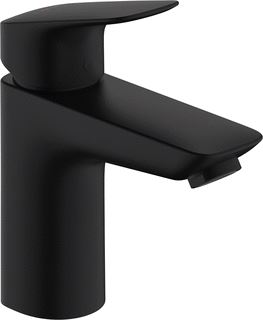 HANSGROHE HG BASIN MIXER LOGIS 100 MATT BLACK WITH PUSH-OPEN WASTE SET 