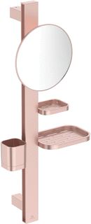 IDEAL STANDARD ALU+ ACCESSOIRE BAR MET SPIEGEL ROND 20.5CM ROSE 