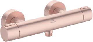 IDEAL STANDARD ALU+ DOUCHEKRAAN THERMOSTATISCH ZONDER OMSTEL MET KOPPELINGEN HOH=15CM ROSE