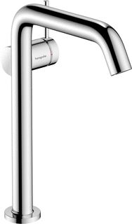 HANSGROHE TECTURIS S 1-GATS WASTAFELKRAAN BM 240 FINE COOLSTART MET PUSH OPEN WASTE MET VASTE UITLOOP VOORSPRONG 16.7CM CHROOM 