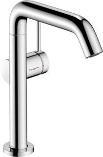 HANSGROHE TECTURIS S 1-GATS WASTAFELKRAAN BM 210 FINE COOLSTART MET PUSH OPEN WASTE MET DRAAIB. UITLOOP VOORSPRONG 15.4CM CHROOM 