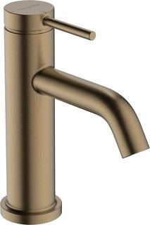 HANSGROHE TECTURIS S 1-GATS WASTAFELKRAAN 80 COOLSTART MET POP-UP TREKWASTE MET VASTE UITLOOP VOORSPRONG 10.8CM BRUSHED BRONZE 