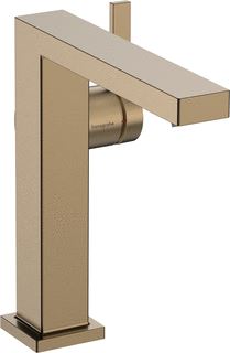 HANSGROHE TECTURIS E 1-GATS WASTAFELKRAAN BM 150 FINE COOLSTART MET PUSH OPEN MET VASTE UITLOOP VOORSPRONG 15.7CM BRUSHED BRONZE 