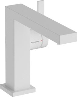 HANSGROHE TECTURIS E 1-GATS WASTAFELKRAAN 110 COOLSTART MET PUSH OPEN VOORSPRONG 15.5CM MAT WIT 