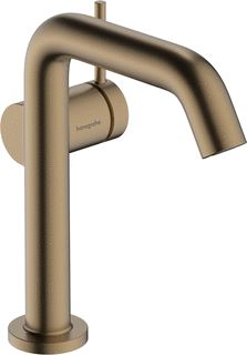 HANSGROHE TECTURIS S 1-GATS WASTAFELKRAAN BM 150 FINE COOLSTART MET PUSH OPEN MET VASTE UITLOOP VOORSPRONG 13.9CM BRUSHED BRONZE 