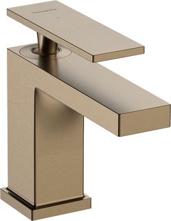 HANSGROHE TECTURIS E 1-GATS WASTAFELKRAAN 80 COOLSTART MET POP-UP TREKWASTE VOORSPRONG 12.2CM BRUSHED BRONZE 