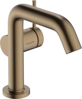 HANSGROHE TECTURIS S 1-GATS WASTAFELKRAAN BM 110 FINE COOLSTART MET PUSH OPEN MET VASTE UITLOOP VOORSPRONG 13CM BRUSHED BRONZE 