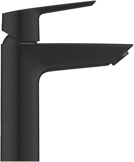 GROHE START 1-GATS WASTAFELKRAAN M-SIZE MET PUSH OPEN VOORSPRONG 19.2CM MAT ZWART 