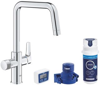 GROHE BLUE PURE START KEUKENMENGKRAAN MET FILTERFUNCITE EN U-UITLOOP CHROOM 