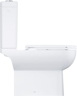 GROHE START EDGE WC PACK MET DUOBLOKPOT DIEPSPOEL RIMLESS INCLUSIEF RESERVOIR MET ZIJAANSLUITING 35.9X66.5X81.5CM MET CLOSETZITTING MET SOFTCLOSE EN QUICK RELEASE WIT 