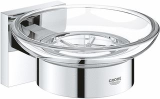 GROHE START CUBE ZEEPSCHAAL MET HOUDER CHROOM 