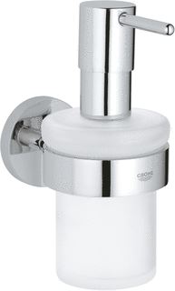 GROHE START ZEEPDISPENSER MET HOUDER MAT GLAS CHROOM 