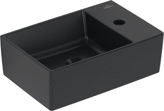 VILLEROY & BOCH MEMENTO 2.0 FONTEIN 400 X 260 X 111 MM PURE BLACK CERAMICPLUS ZONDER OVERLOOP 