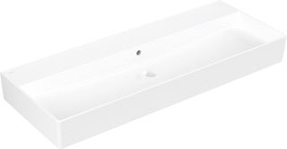 VILLEROY & BOCH MEMENTO 2.0 WASTAFEL 1200 X 470 X 150 MM WHITE ALPINE CERAMICPLUS MET OVERLOOP ONGESLEPEN 