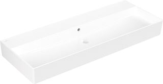 VILLEROY & BOCH MEMENTO 2.0 WASTAFEL 1200 X 470 X 150 MM STONE WHITE CERAMICPLUS MET OVERLOOP ONGESLEPEN 