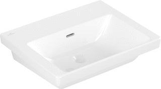 VILLEROY & BOCH SUBWAY 3.0 WASTAFEL 550 X 440 X 165 MM WHITE ALPINE MET OVERLOOP ONGESLEPEN