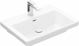 VILLEROY & BOCH SUBWAY 3.0 WASTAFEL 650 X 470 X 165 MM STONE WHITE CERAMICPLUS MET OVERLOOP ONGESLEPEN