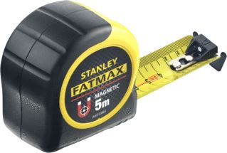 STANLEY MEETLINT FATMAX KUNSTST LE 5M AUT OPROLLEN BANDBREEDTE 32MM 