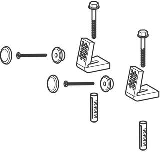GEBERIT SCHROEFBEVESTIGINGSSET VOOR VLOERSTAANDE WC EN VLOERSTAANDE BIDET